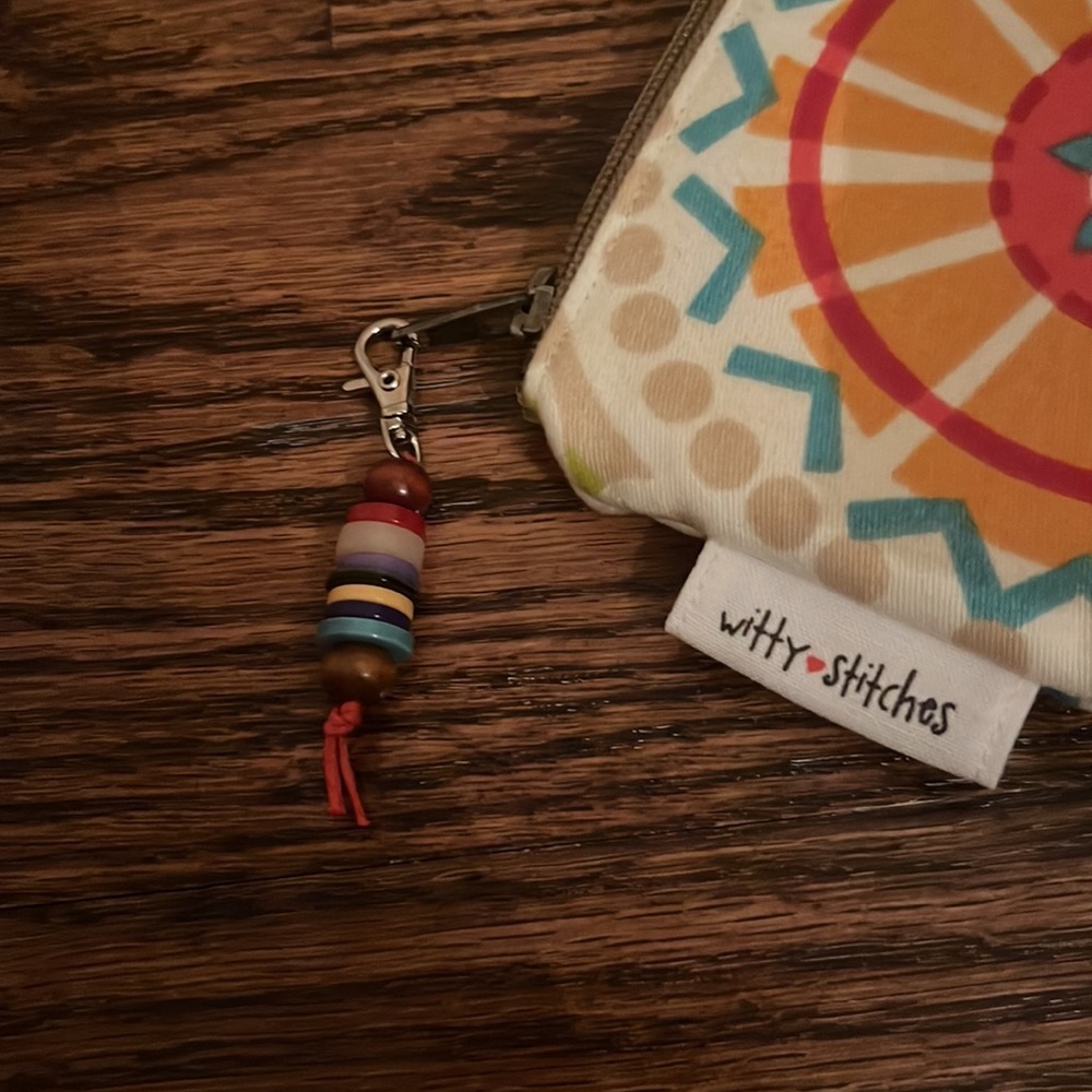 Witty Stitches Multicolor Patterned Clutch - image 4